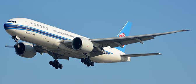 China Southern Cargo Boeing 777-F1B B-2073, Los Angeles international Airport, January 19, 2015